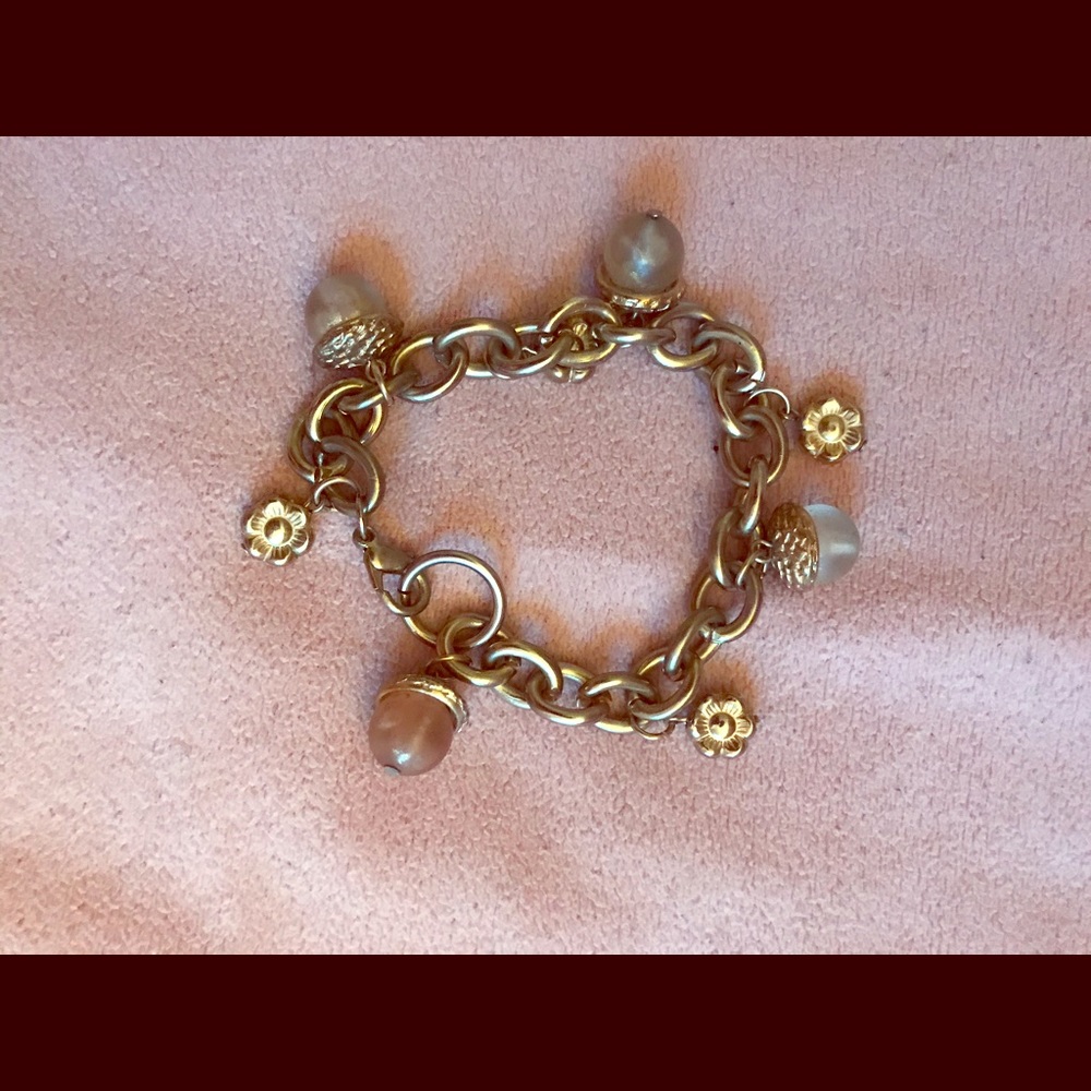 Acorn Flower Chain Bracelet.